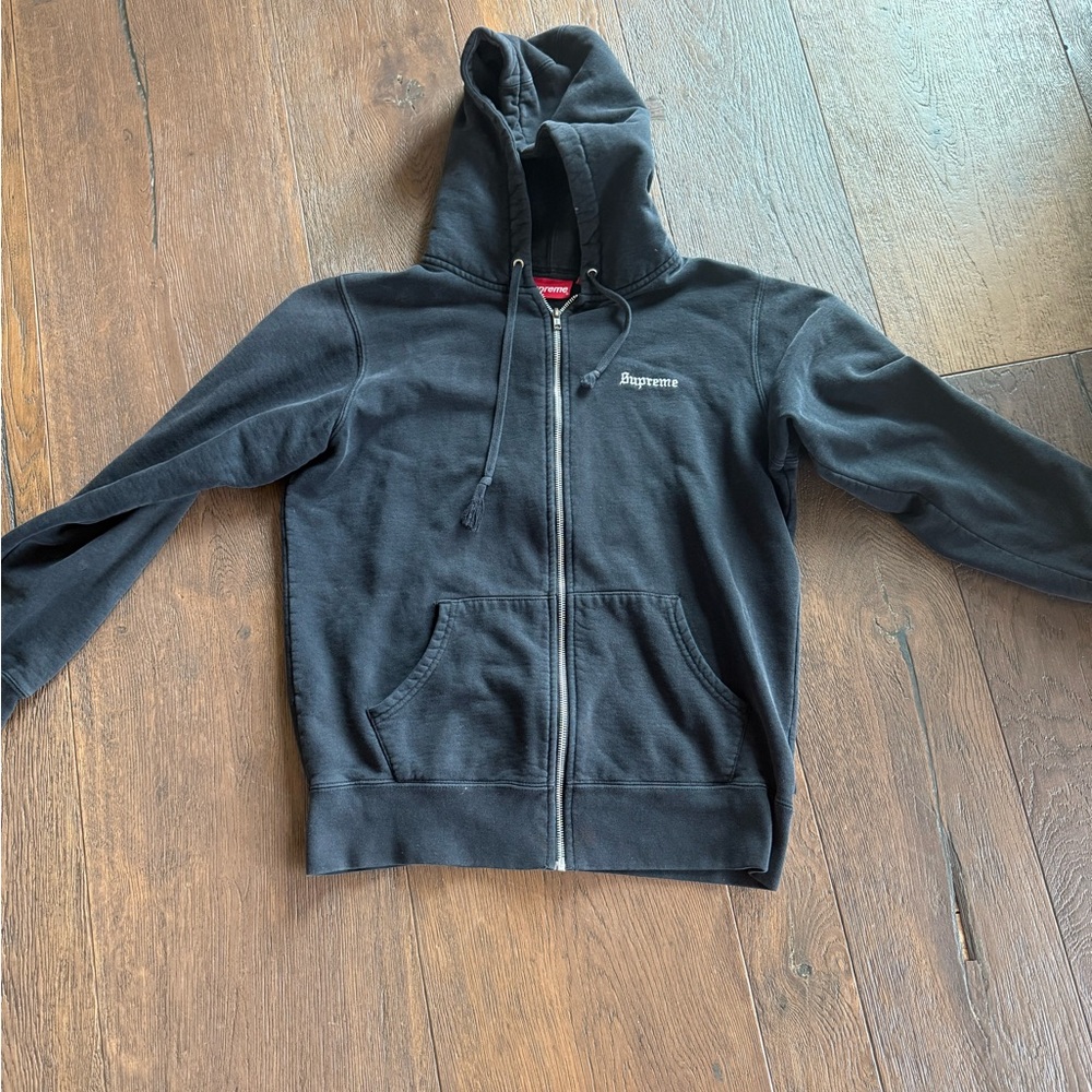 Supreme Black Hoodie Jacket